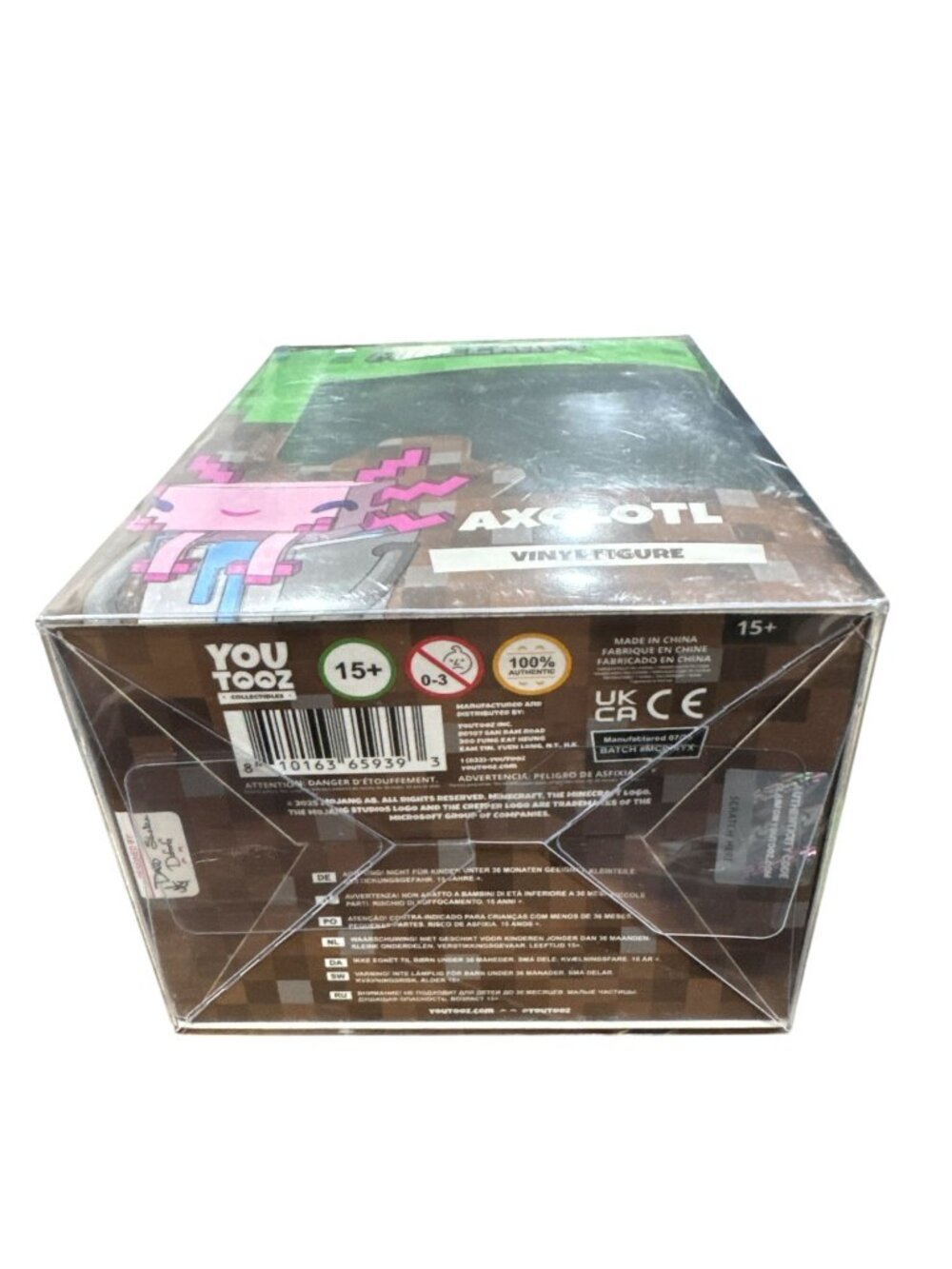 Minecraft Youtooz Axolotl Vinyl Figure #14 Collectible Toy New In Box - Picture 5 of 7